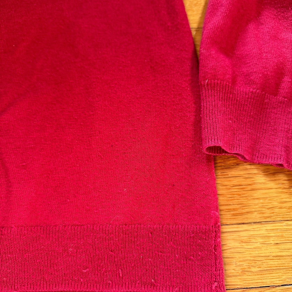 Crimson Ruffle Talbots Cardigan, 1X - Picture 8 of 8